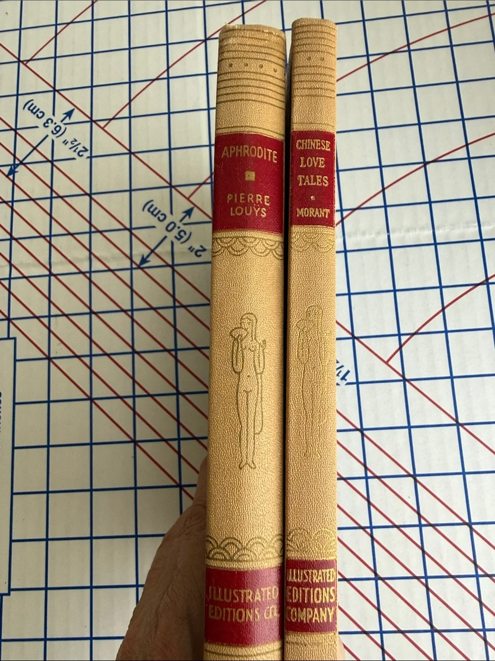 2 Vintage 1930s Illustrated Books Aphrodite & Chinese Love Tales Art Deco